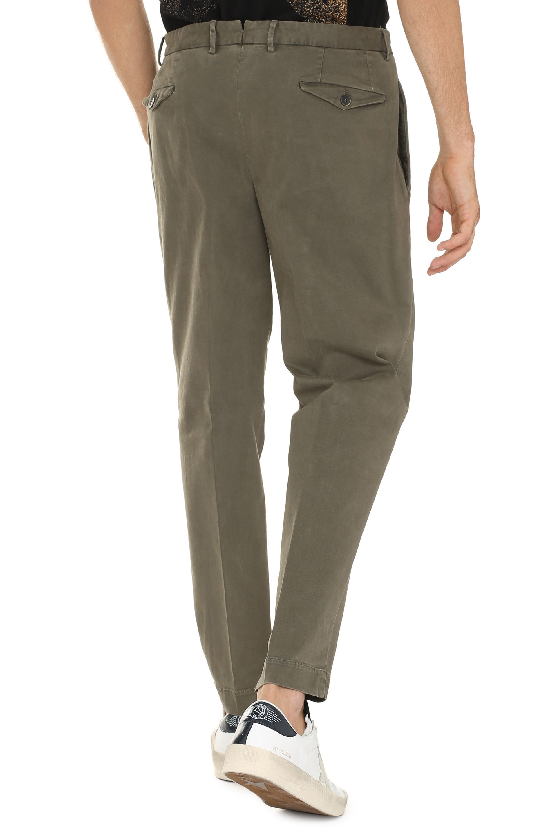 THE (ALPHABET) Stretch Cotton Chino Trousers