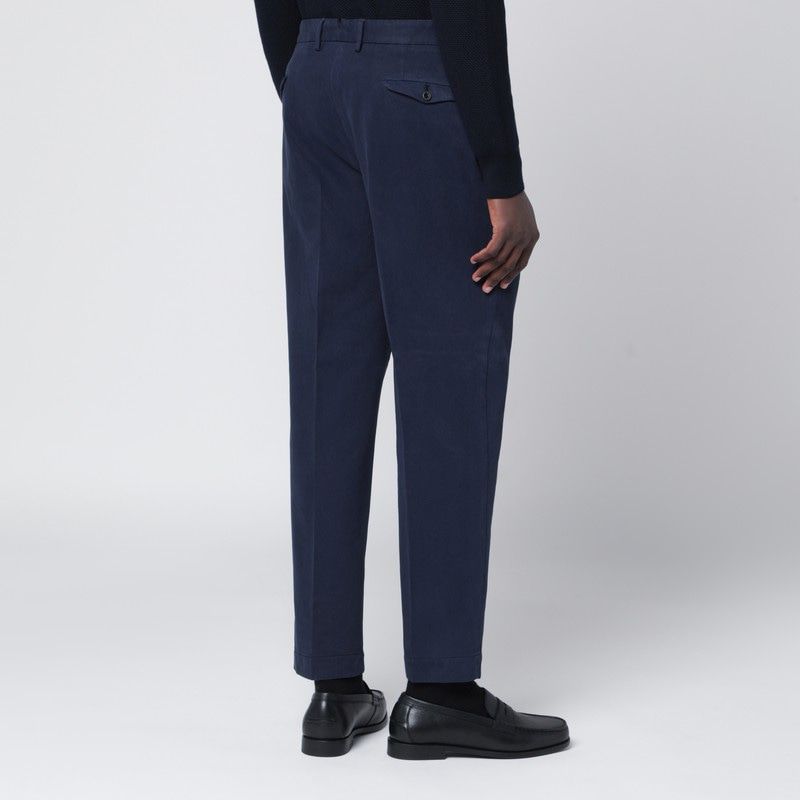 SANTANIELLO Classic Cotton and Cashmere Trousers for Men