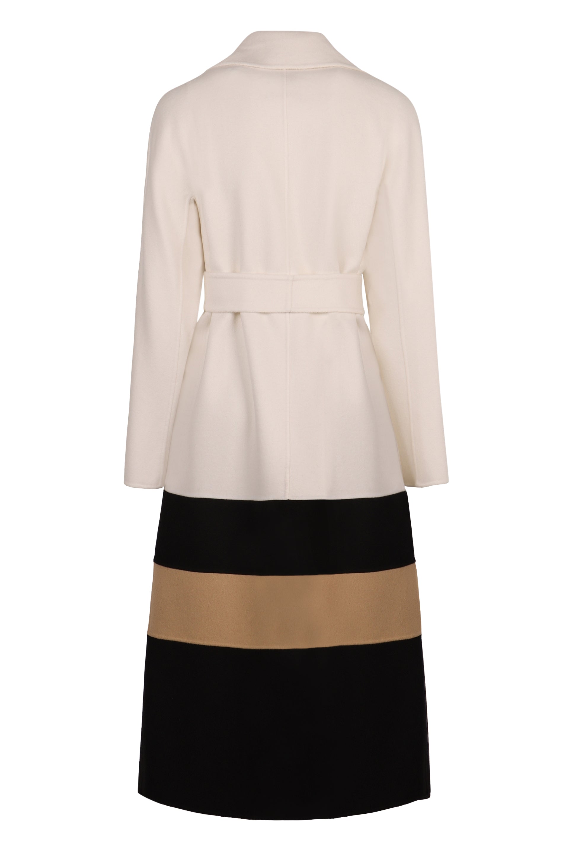 MAX MARA STUDIO Wool Jacket with Lapel Collar and Coordinated Waist Belt - SS25