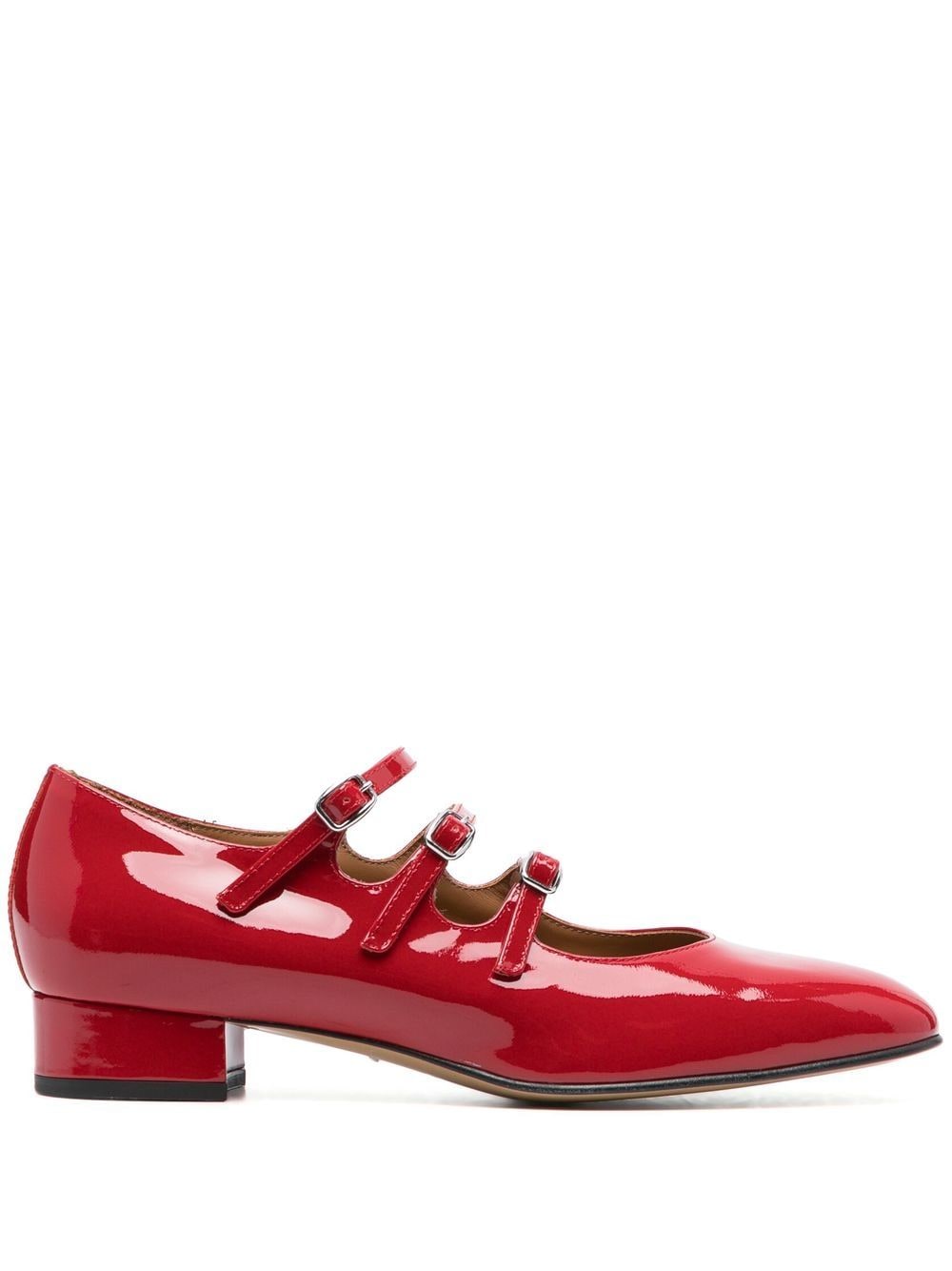 CAREL PARIS Ariana Patent Leather Mary Janes Ballet Flats for Women