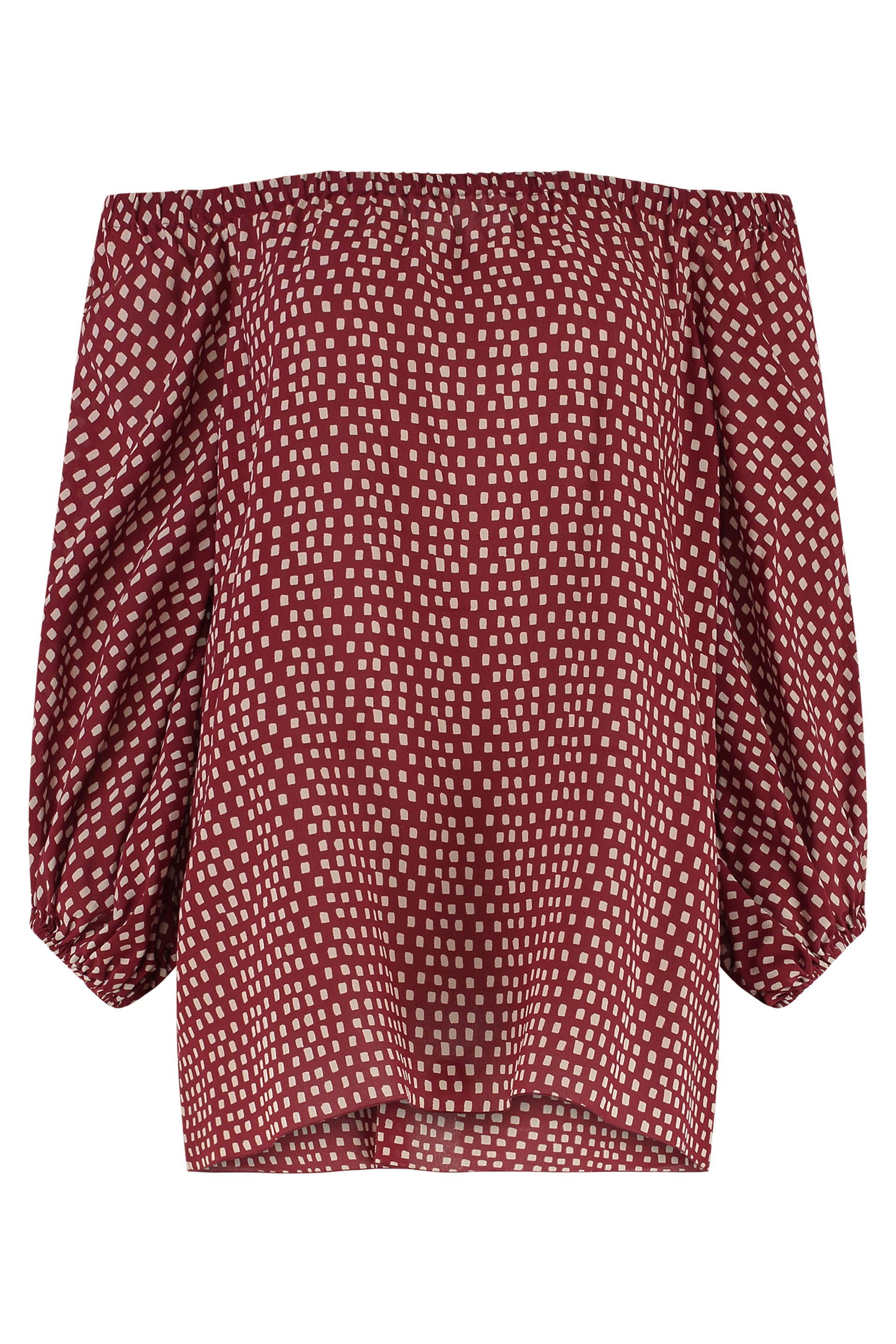MARINELLA PICCINNO Silk Polka-Dot Blouse