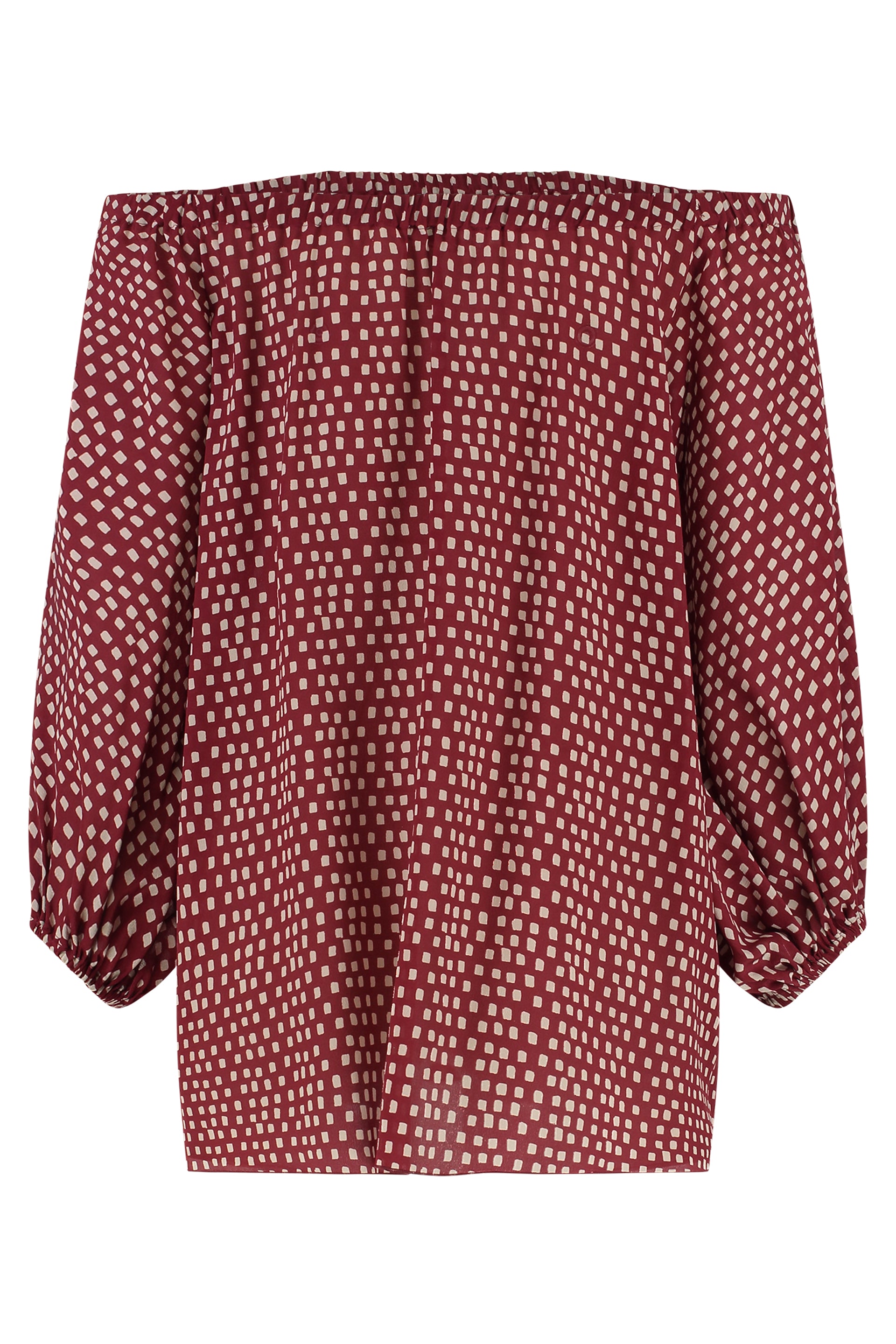 MARINELLA PICCINNO Silk Polka-Dot Blouse
