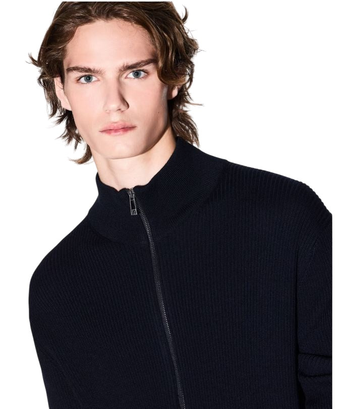 ARMANI EXCHANGE High Neck Full Zip Cardigan