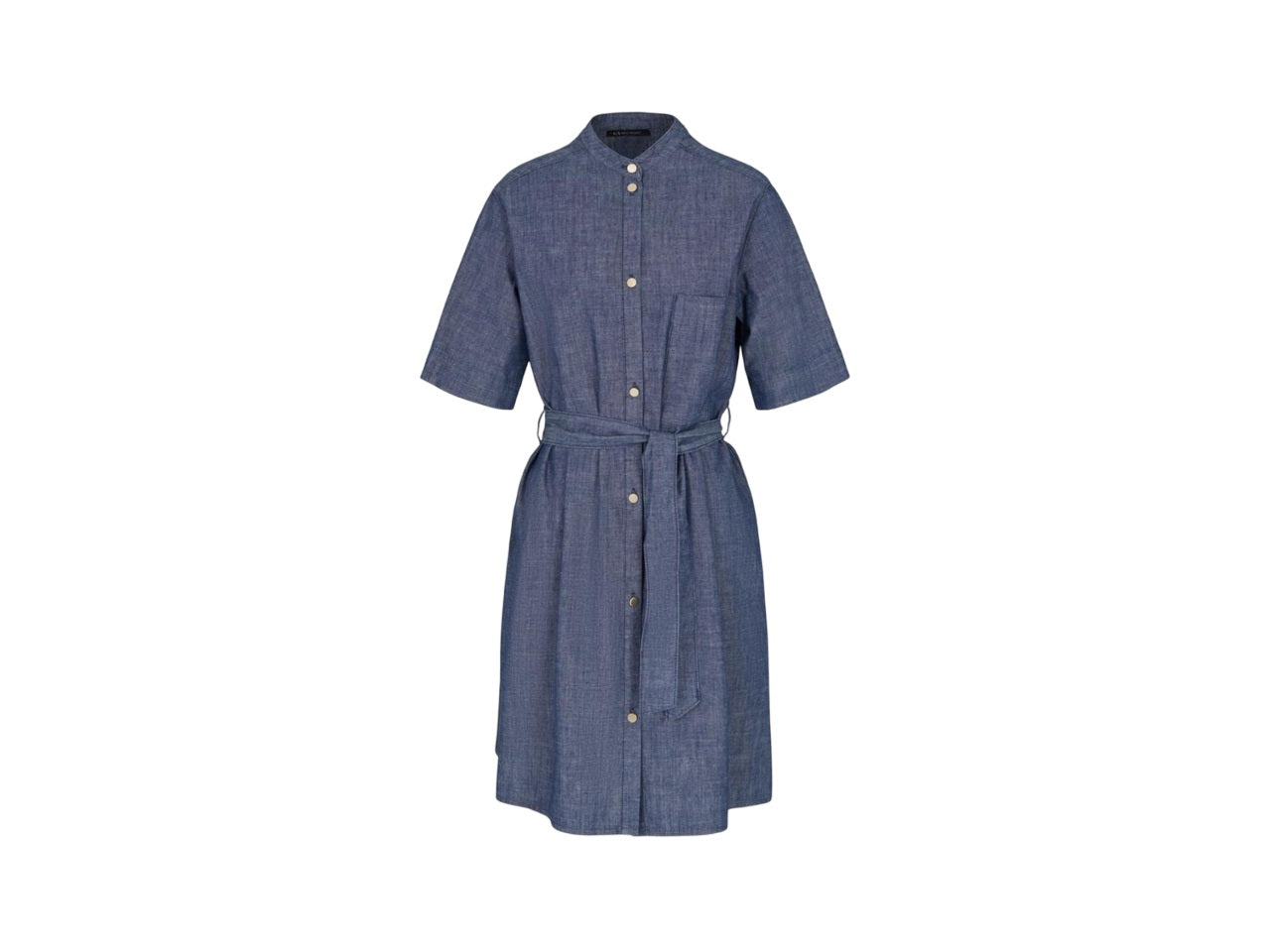 ARMANI EXCHANGE Casual Mini Denim Shirt Dress
