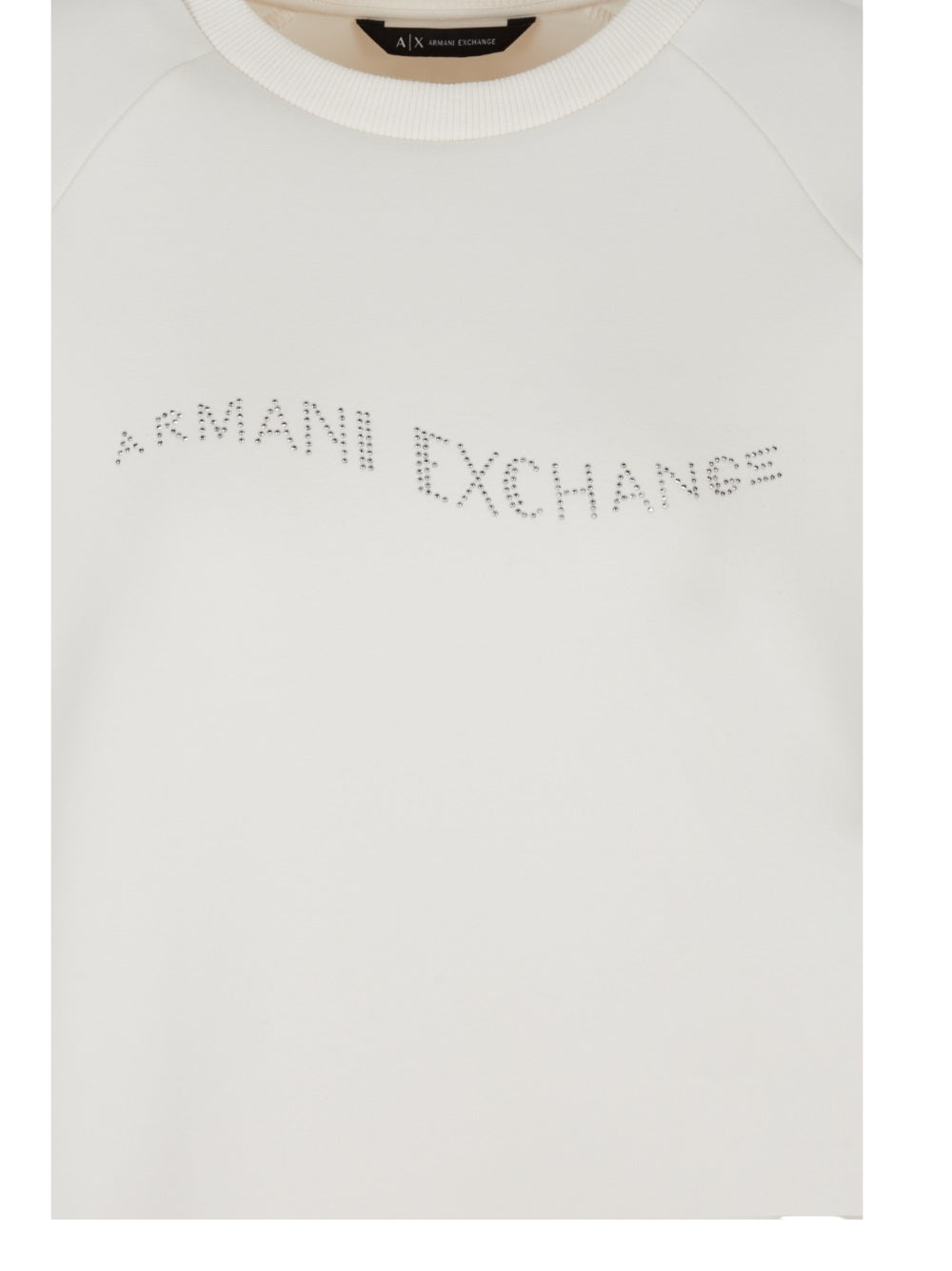 ARMANI EXCHANGE Regular Fit Glitter Logo Hoodie for Women