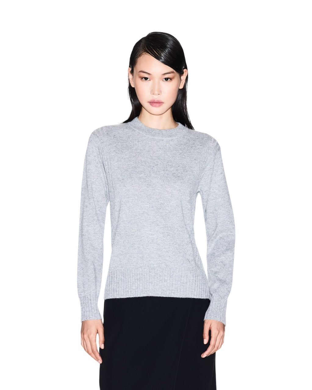 ARMANI EXCHANGE Elegant Shiny Sweater for Women - Crew Neck, Long Sleeves