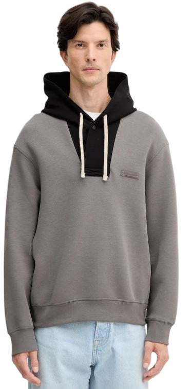 ARMANI EXCHANGE Regular Fit Sweatshirt with Contrasting Drawstring Hood