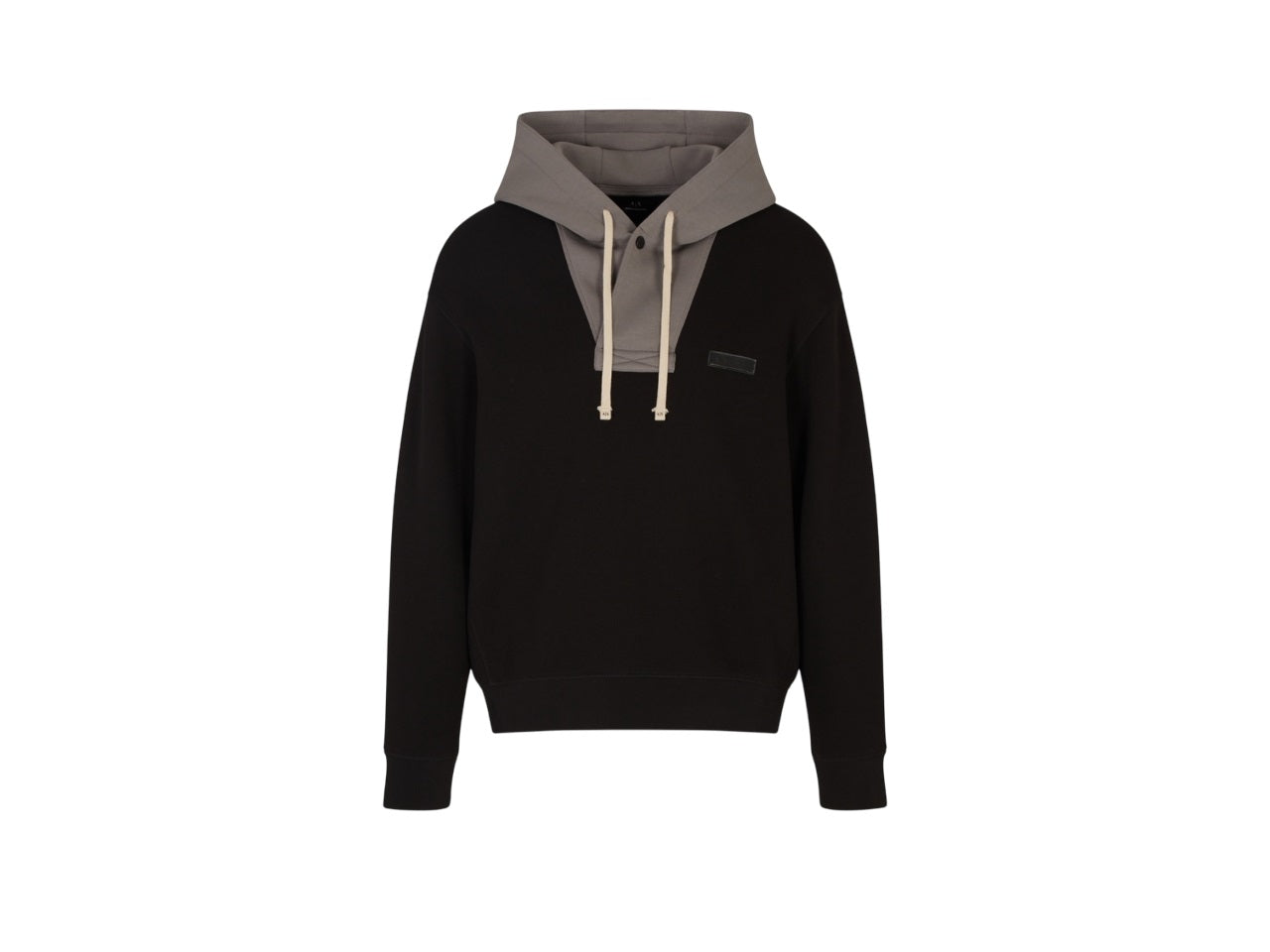 ARMANI EXCHANGE Men's Regular Fit Sweatshirt with Contrasting Drawstring Hood