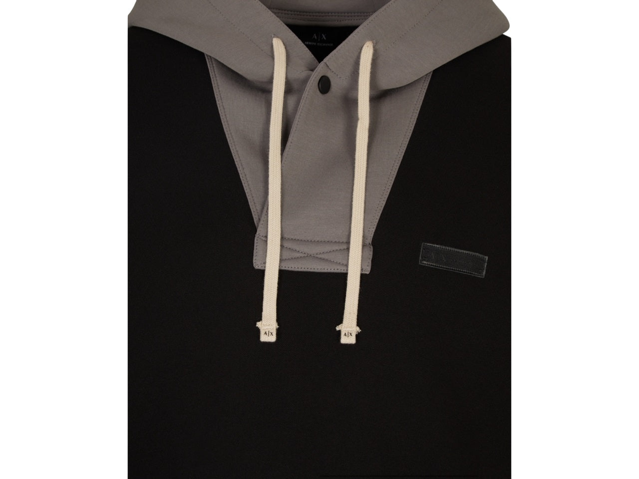 ARMANI EXCHANGE Men's Regular Fit Sweatshirt with Contrasting Drawstring Hood
