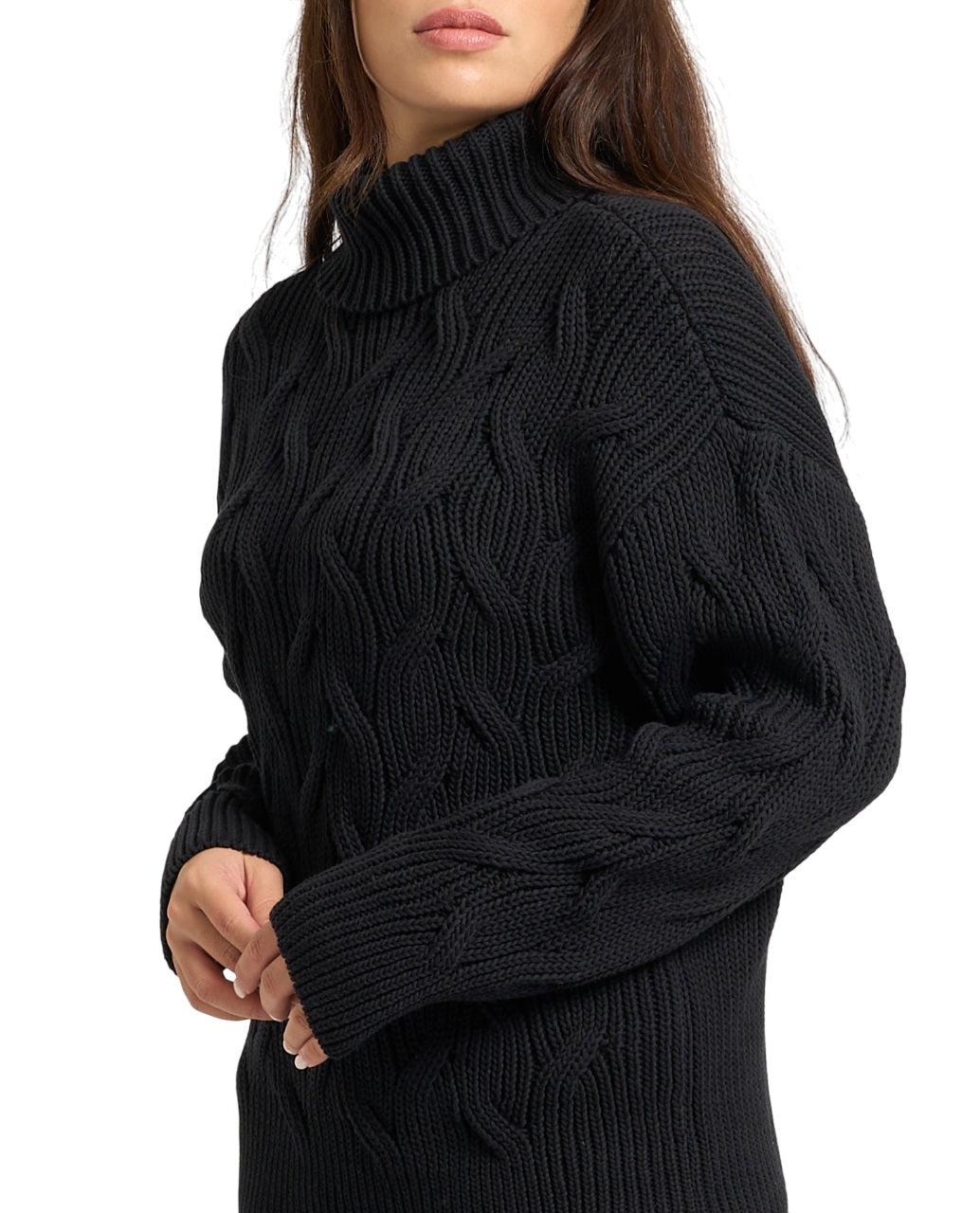 ARMANI EXCHANGE Chunky Knit Turtleneck Sweater for Women