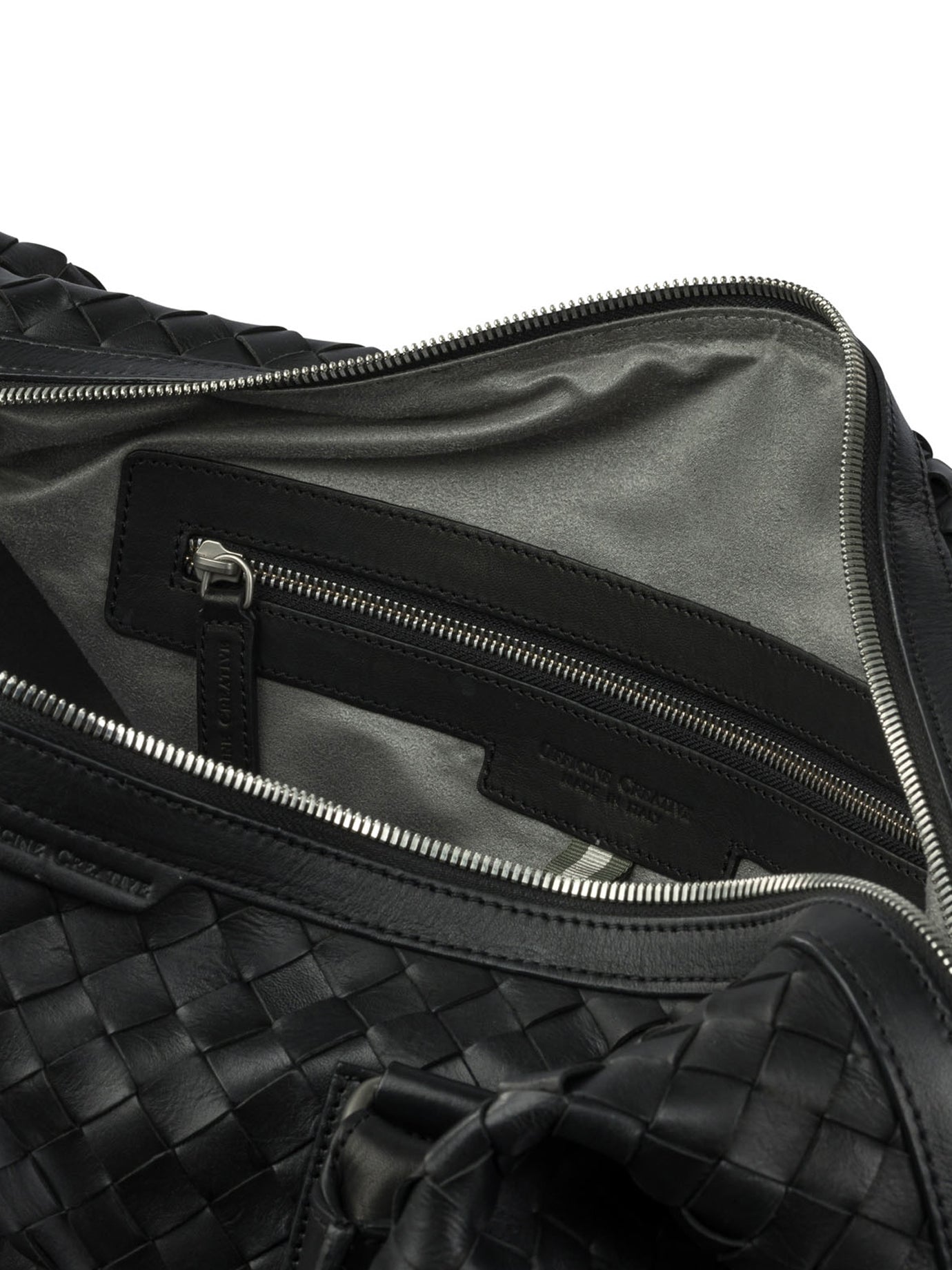 OFFICINE CREATIVE Handcrafted Travel Handbag with Reinforced Handles and Adjustable Strap