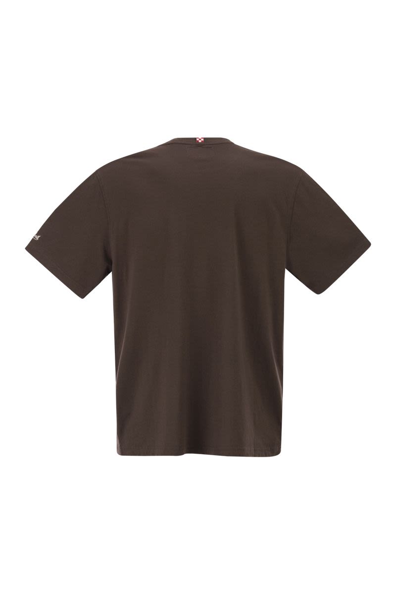 MC2 SAINT BARTH Men's Embroidered Cotton T-Shirt