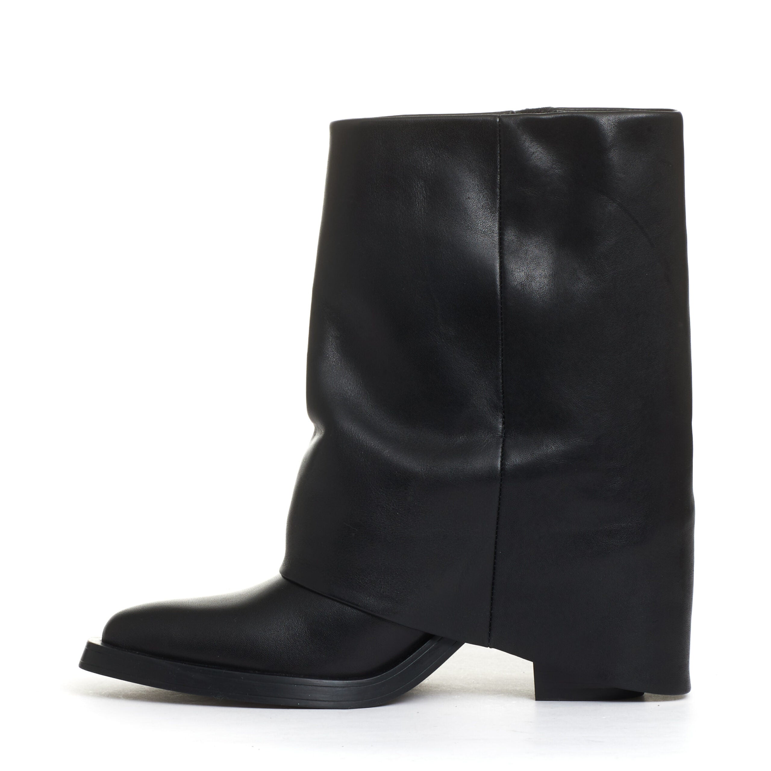 ASH Rolled Top Ankle Boots with 60 mm Heel