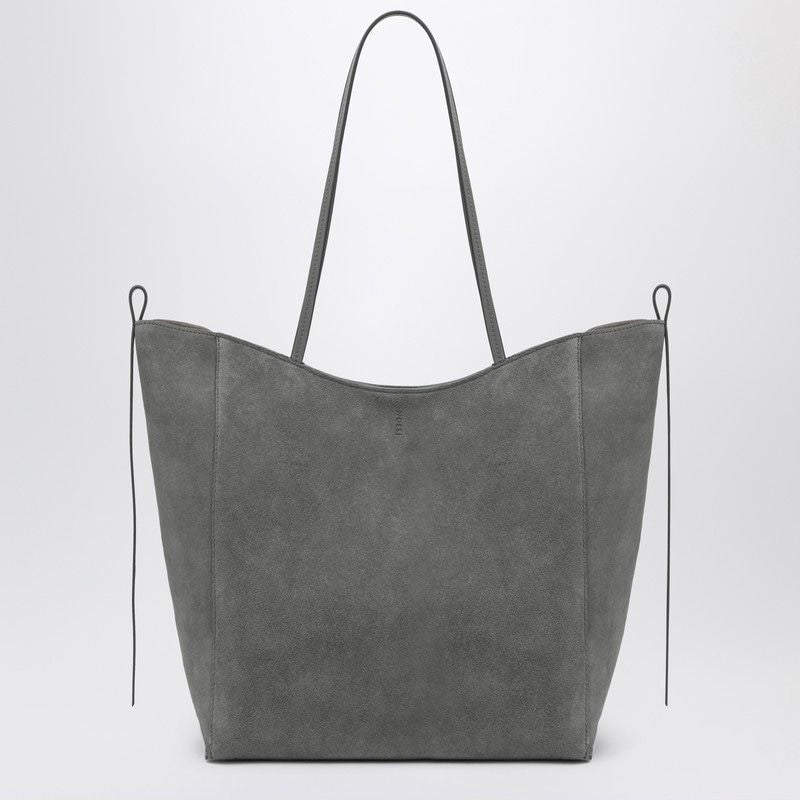 NOESI Sleek Suede Handbag with Top Handles