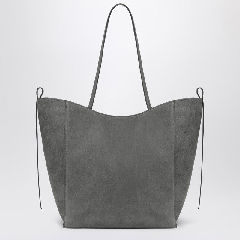 NOESI Sleek Suede Handbag with Top Handles