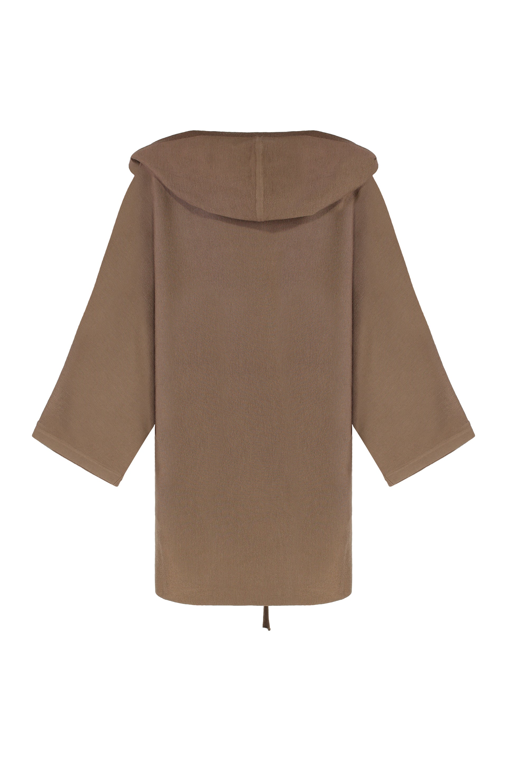 MAX MARA Hooded Virgin Wool Cardigan