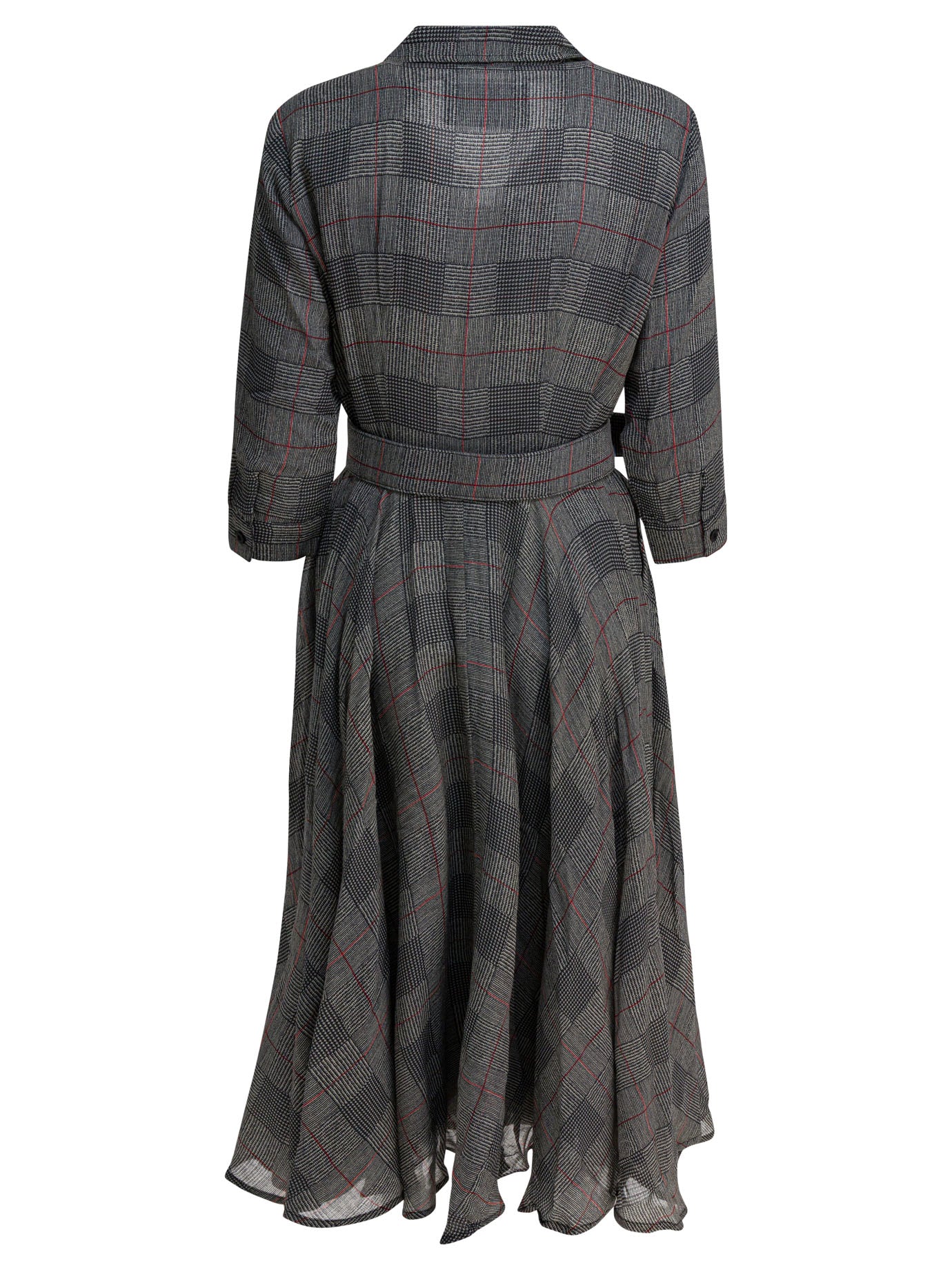 SAMANTHA SUNG Checkerboard Wool Dress for Women - Fall/Winter 2025