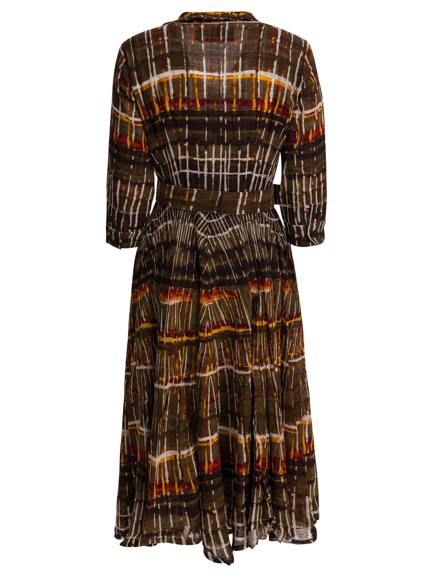 SAMANTHA SUNG Plaid Wool Dress