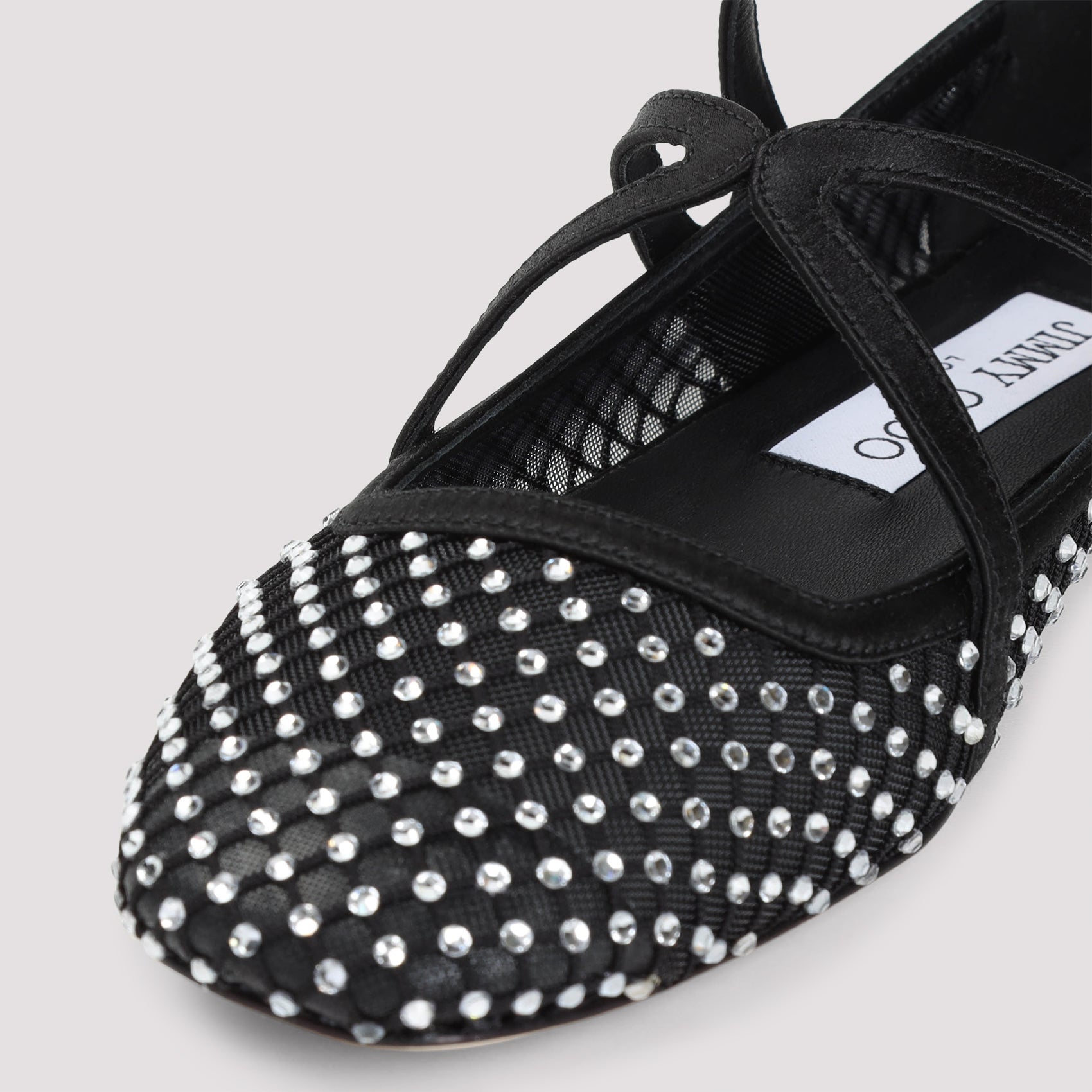 JIMMY CHOO Astoria Ballerinas - Elegant Leather and Mesh Flats for Women