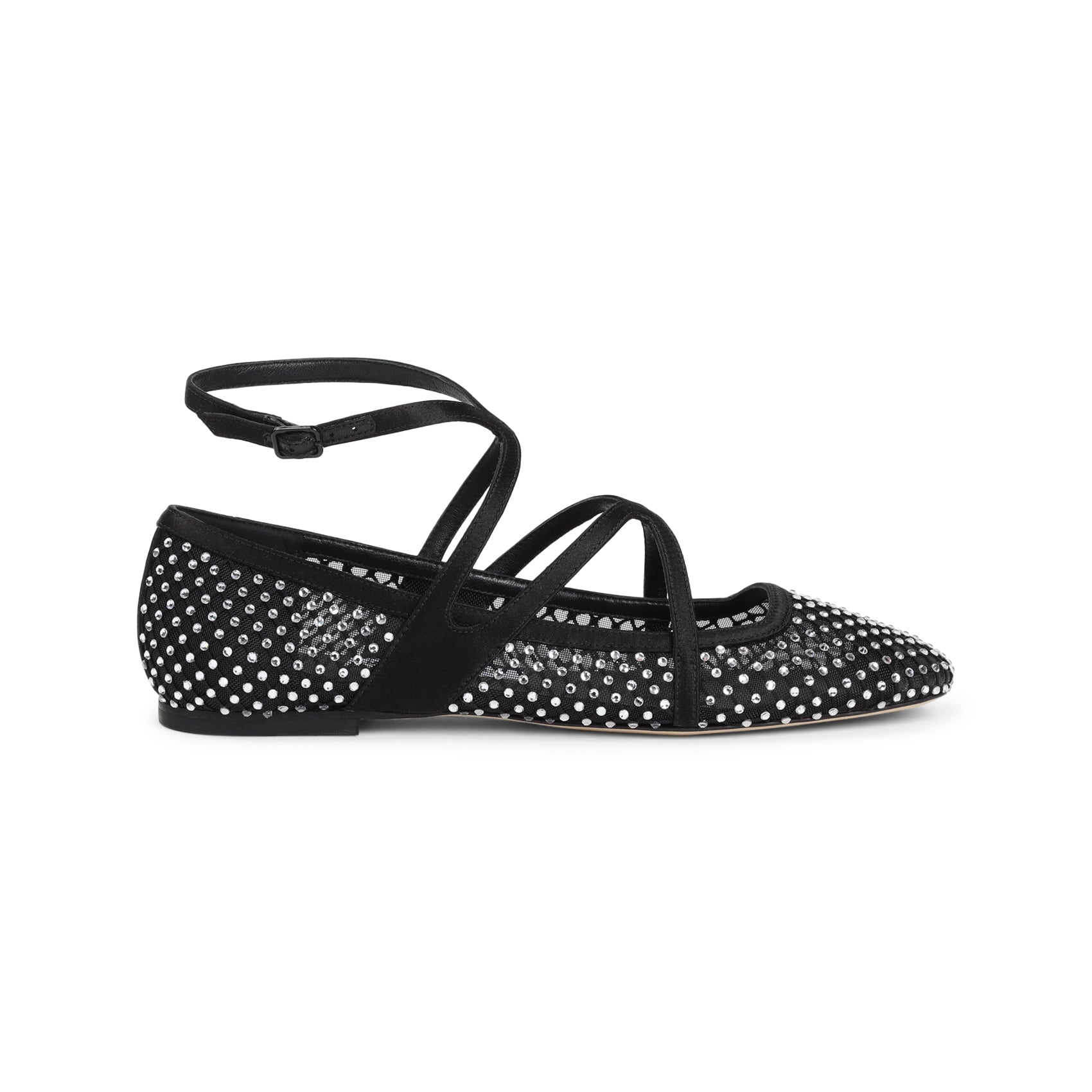 JIMMY CHOO Astoria Ballerinas - Elegant Leather and Mesh Flats for Women