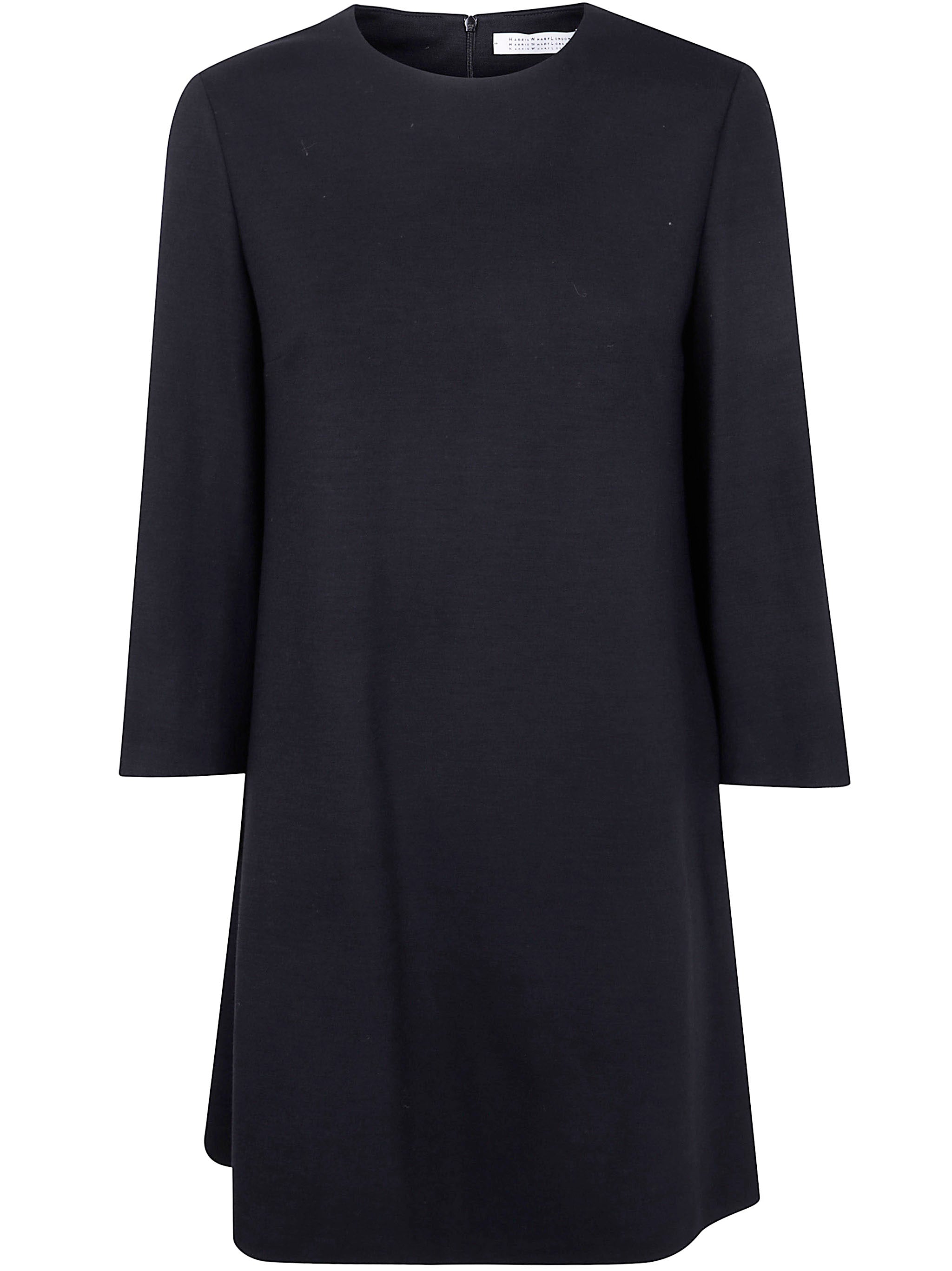HARRIS WHARF LONDON Women’s Bell Sleeves Dress in Superfine Merino