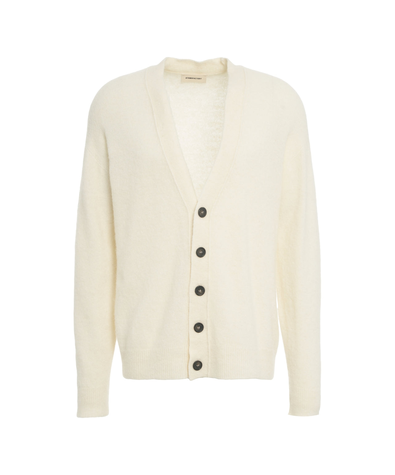 ATOMO FACTORY Luxurious V-Neck Cardigan in Virgin Wool