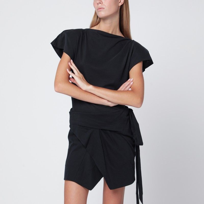 ISABEL MARANT Asymmetrical T-Shirt with Structured Shoulders