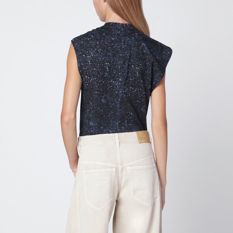 ISABEL MARANT Asymmetrical Mini T-Shirt with Twisted Detail