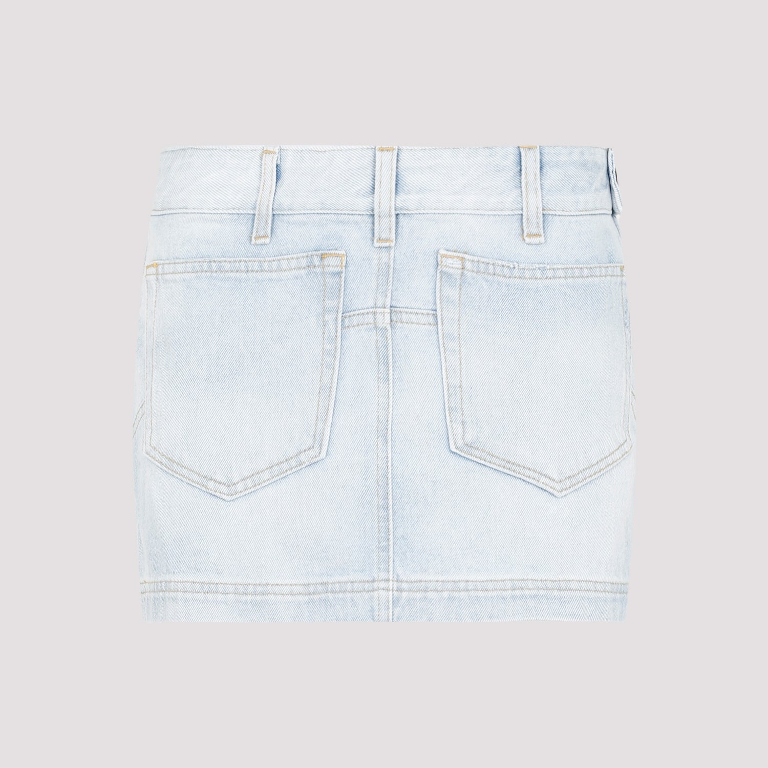 ATTICO Sky Blue Denim Mini Skirt