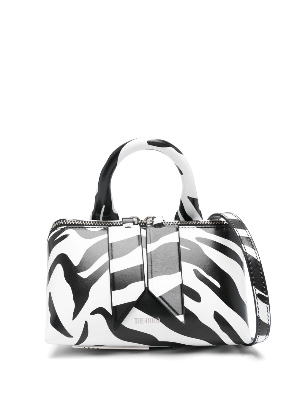 ATTICO Mini Zebra-Print Handbag