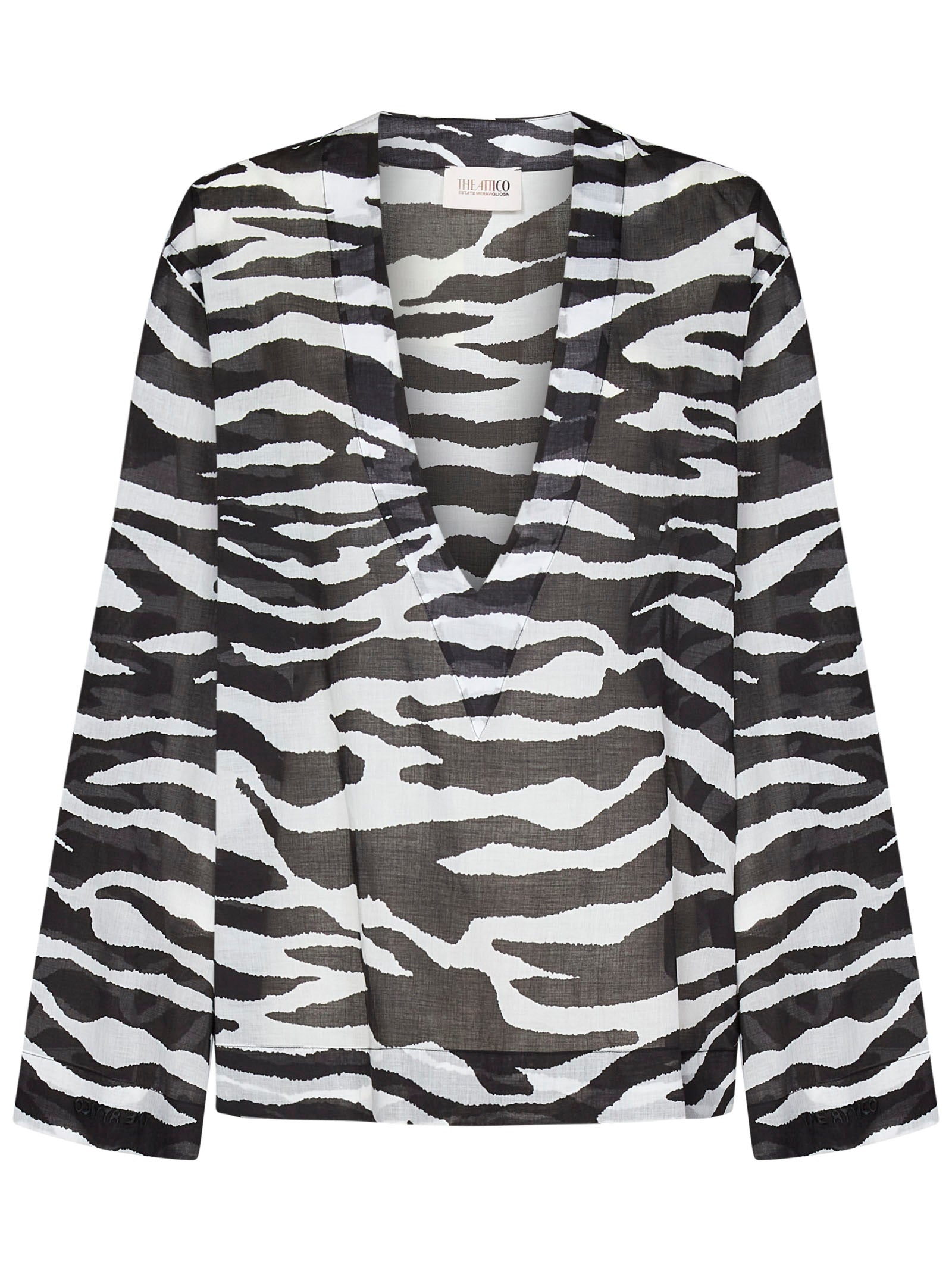 ATTICO Chic Zebra Print Blouse for Women - FW25