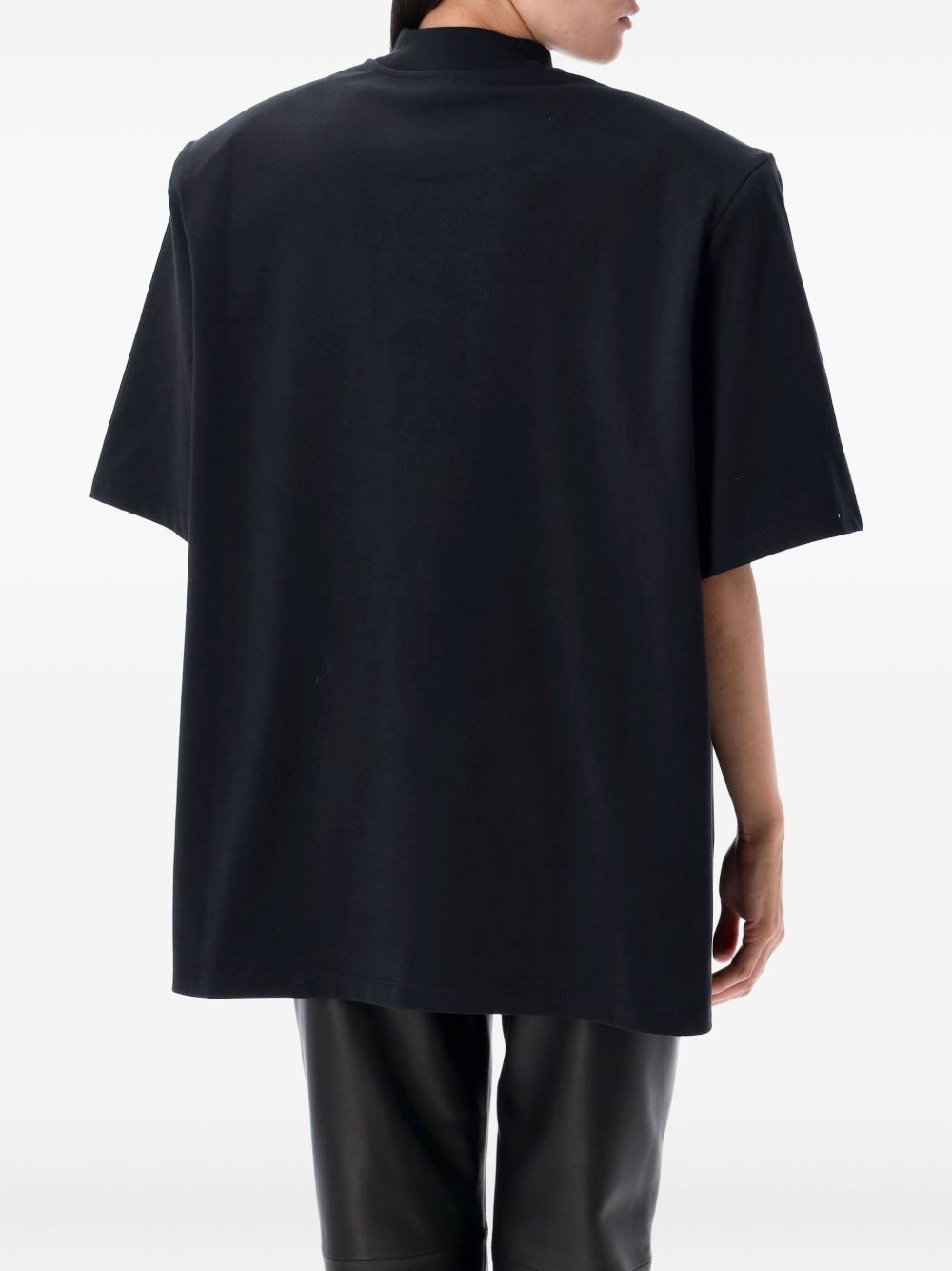 ATTICO Oversized T-Shirt with Padded Shoulders