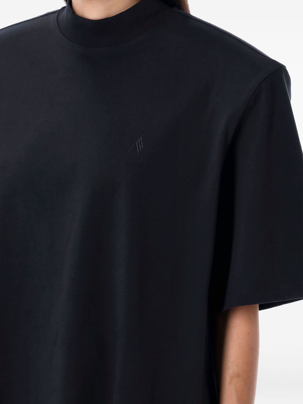 ATTICO Oversized T-Shirt with Padded Shoulders