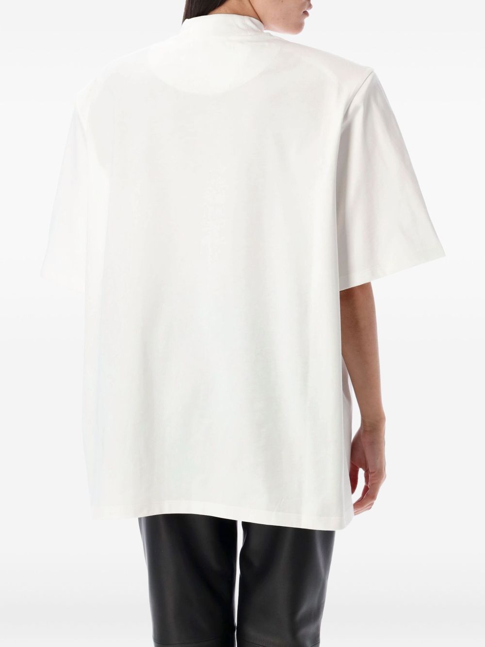 ATTICO Oversized T-Shirt with Padded Shoulders for Women - FW25