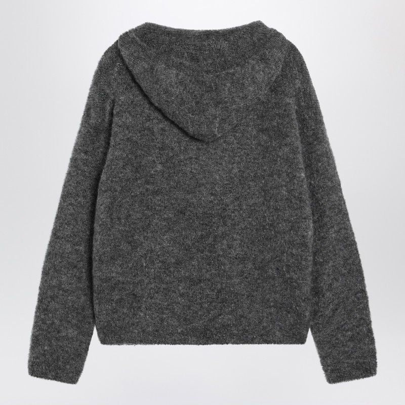 S MAX MARA Hooded Sweater with Ribbed Trims for Women
