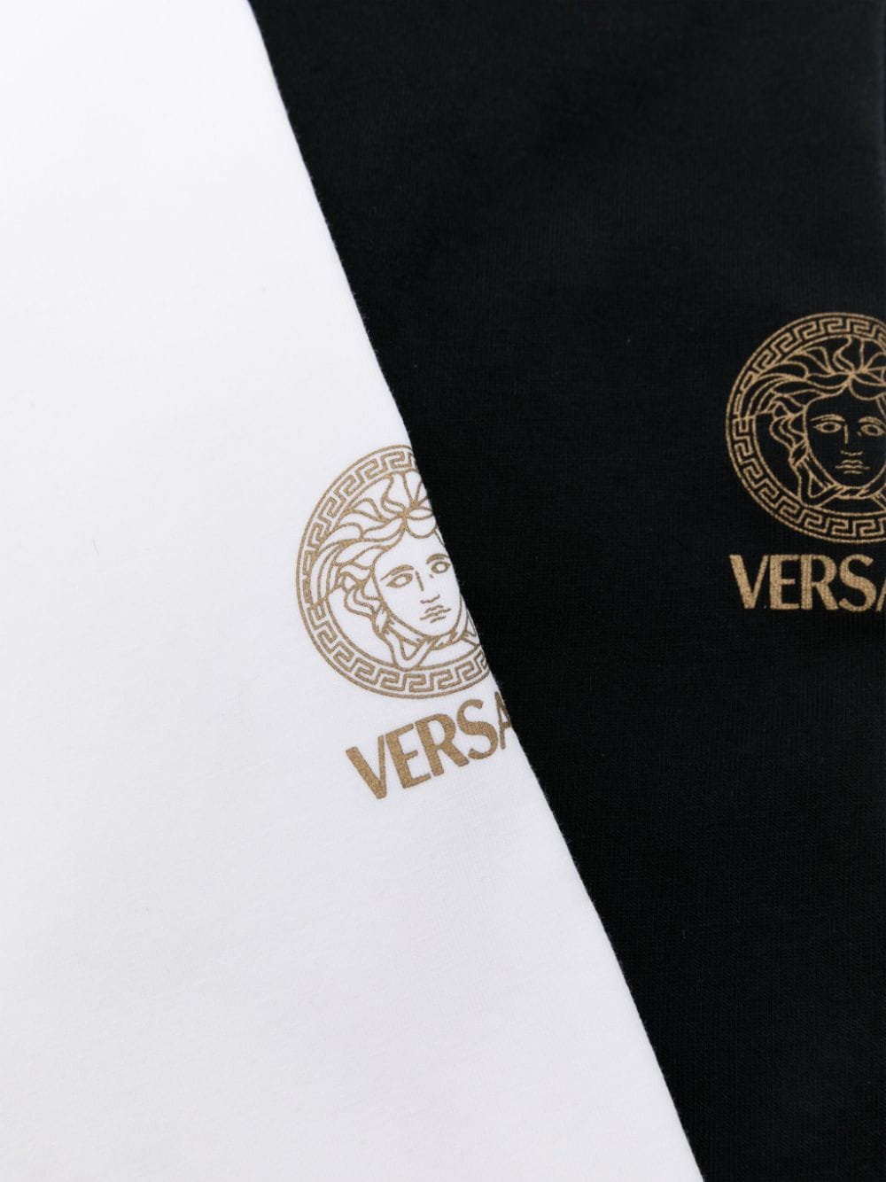 VERSACE Medusa Head Print Cotton T-Shirt - Bi Pack