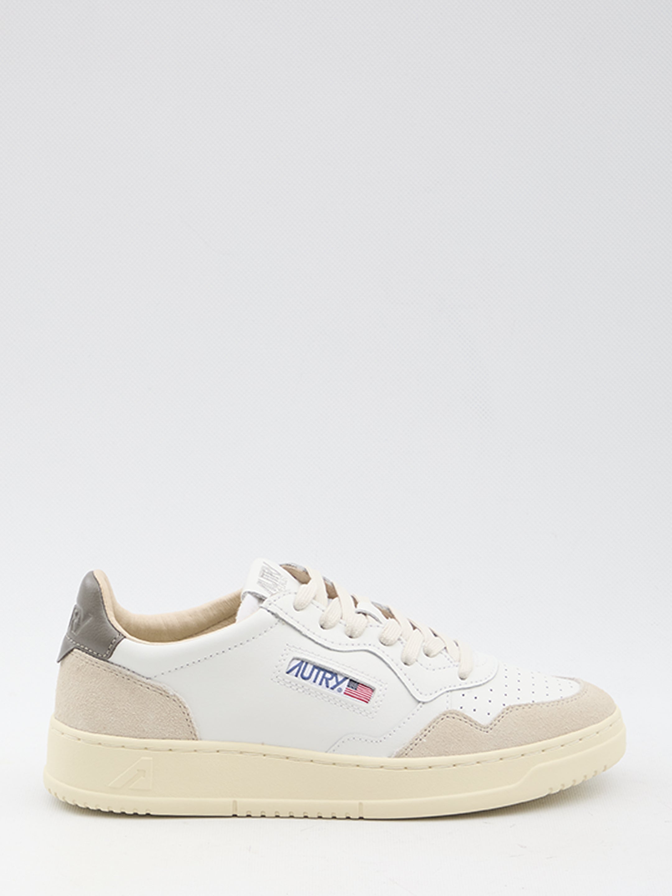 AUTRY Timeless Leather and Suede Low-Top Sneakers - 2.5-3.5 cm Sole Height