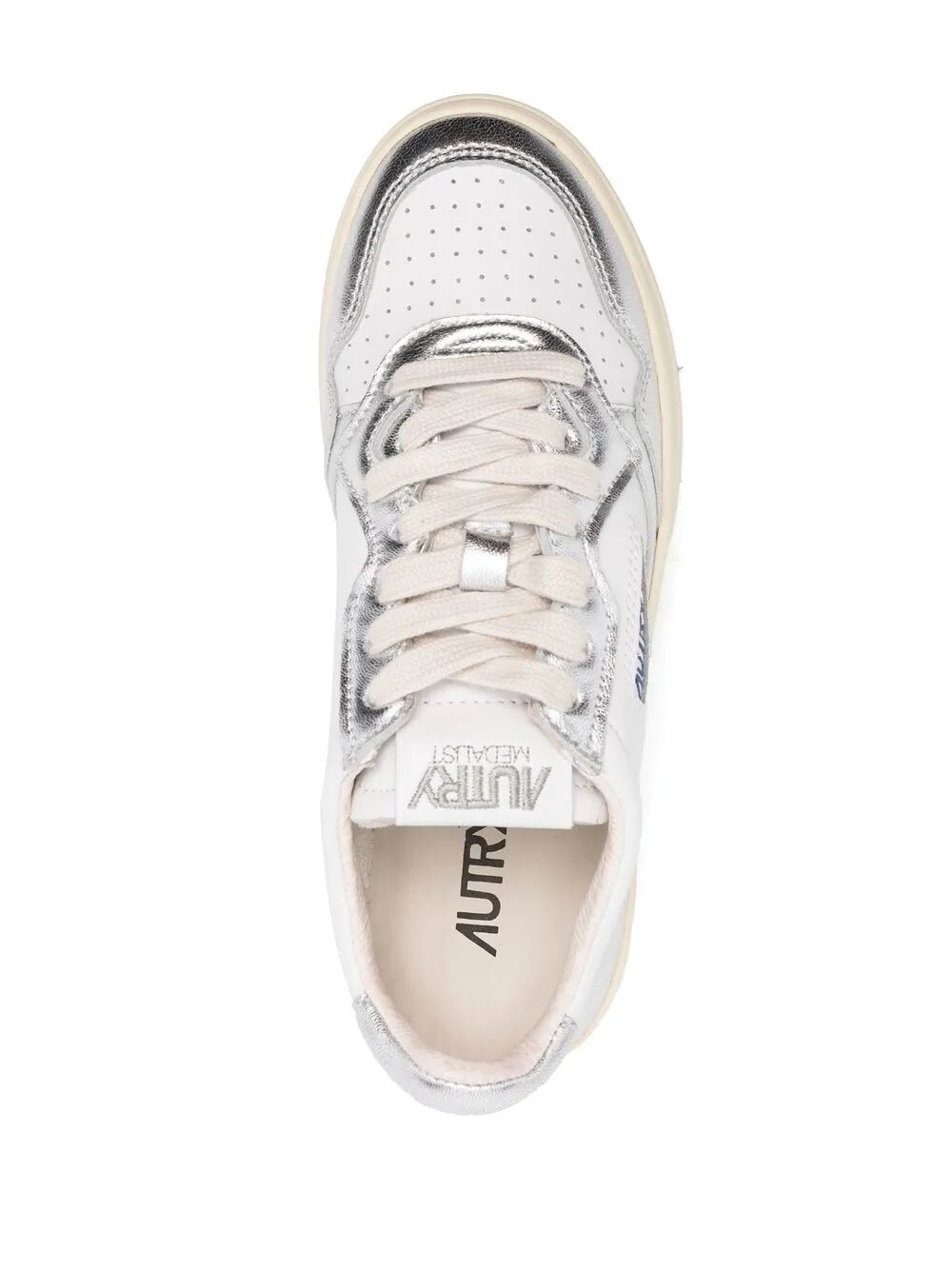 AUTRY Women's Medalist Low Mirror Leather Sneakers