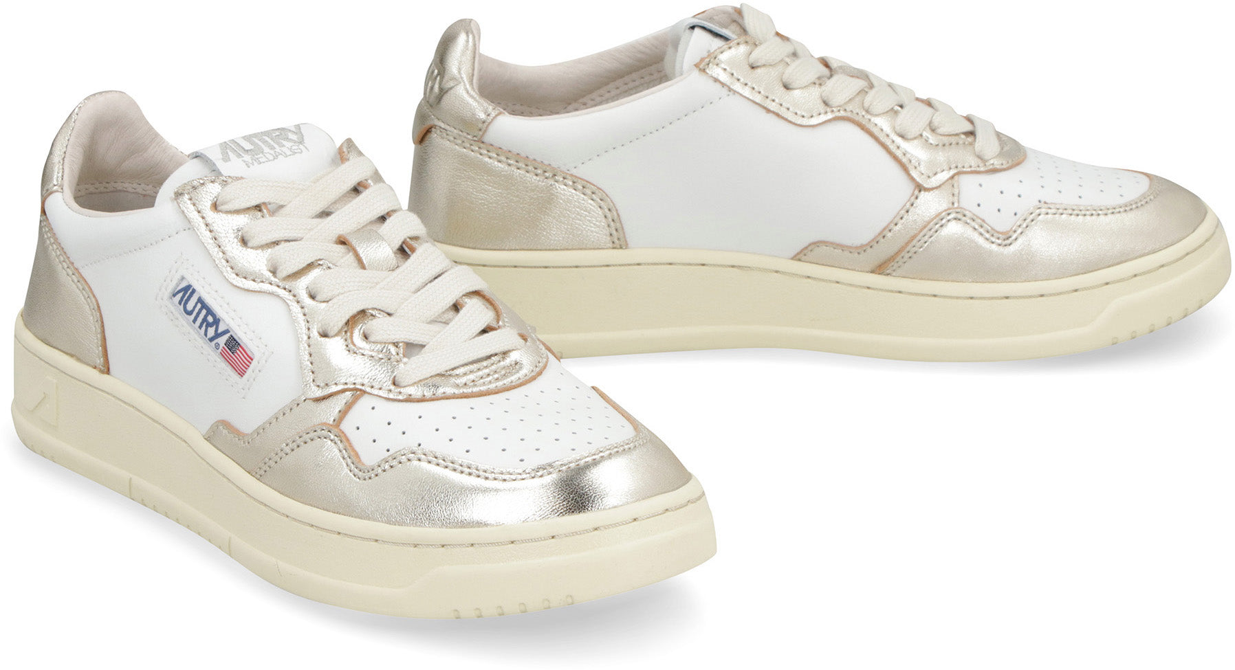 AUTRY Two-Tone Leather Medalist Sneaker for Women