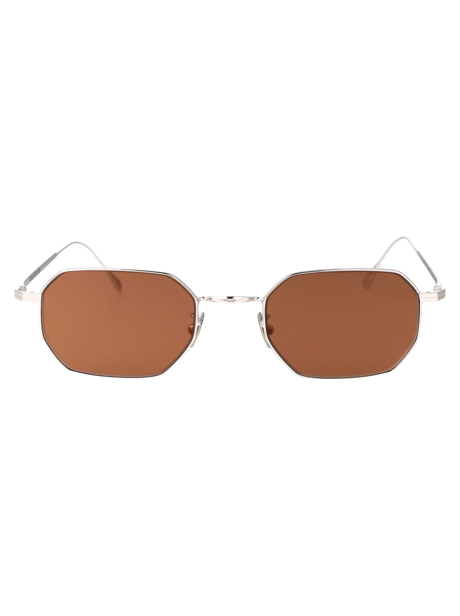 CUTLER AND GROSS Rhodium Gold Plated Metal Sunglasses