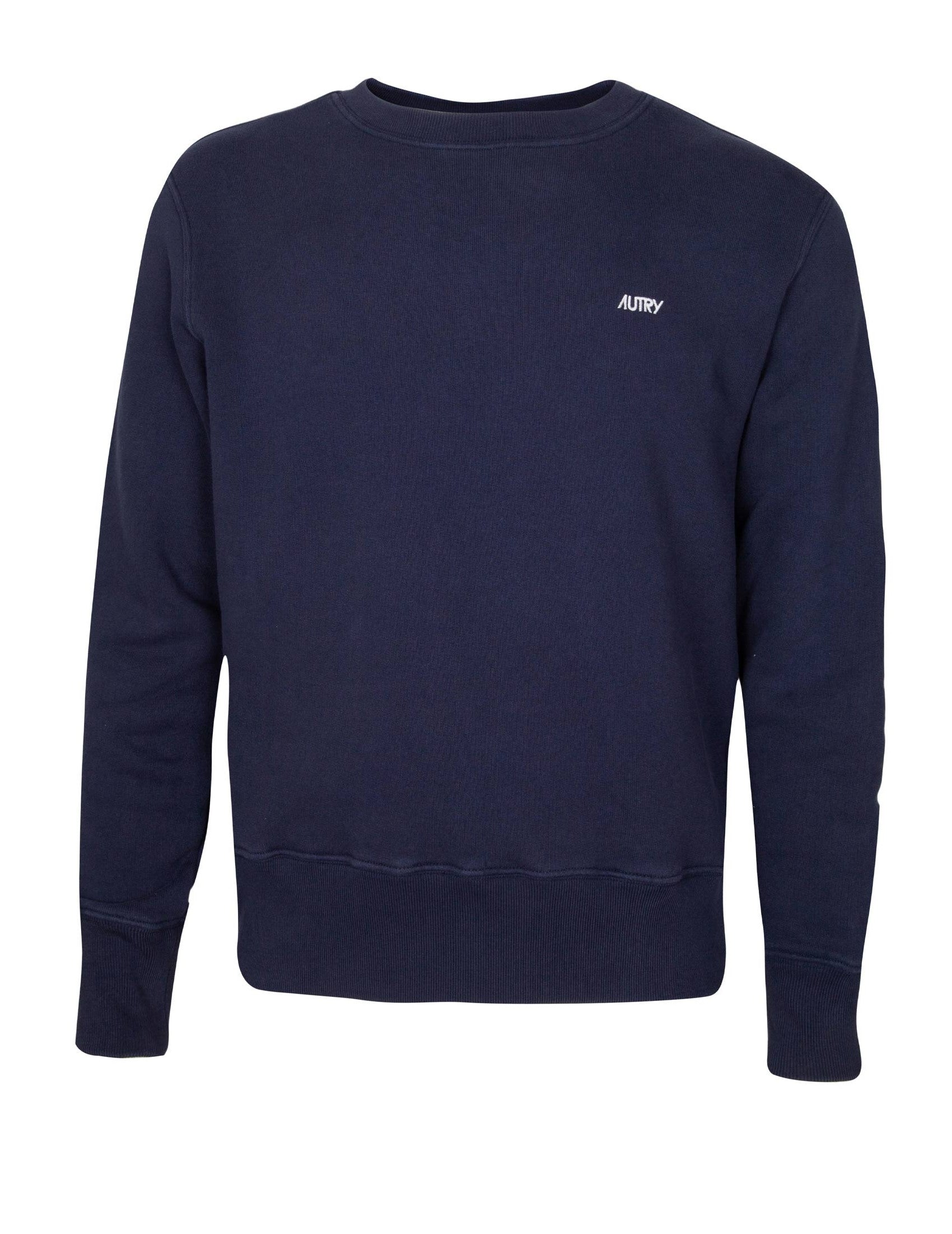 AUTRY Classic Crewneck Cotton Sweatshirt for Men