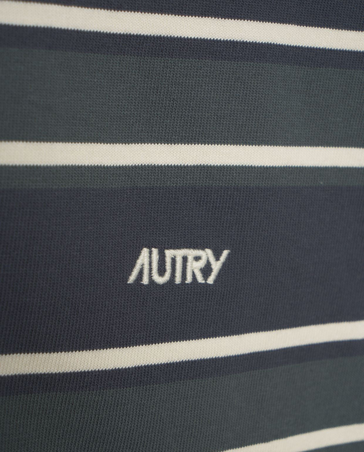 AUTRY Classic Striped Long Sleeve Polo