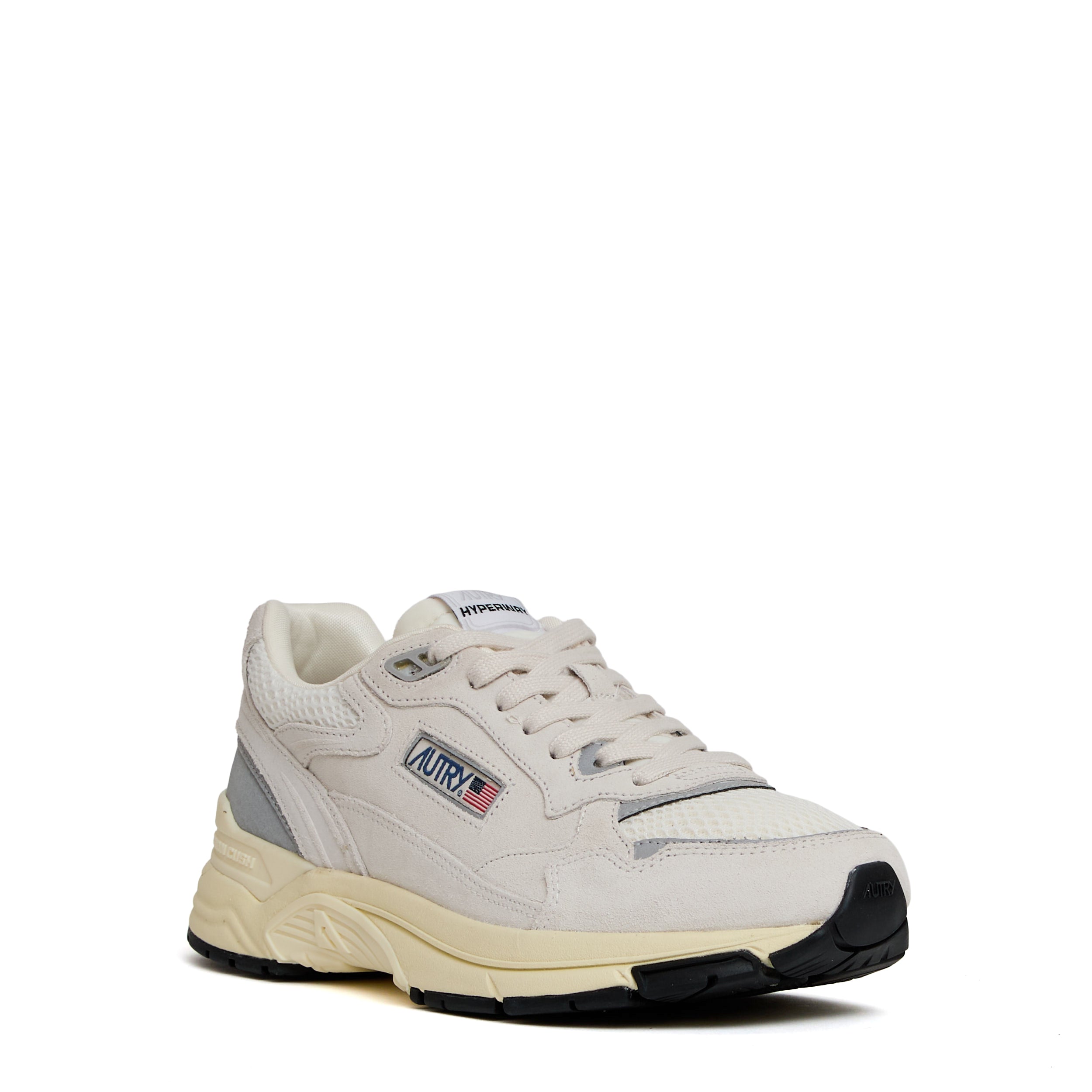 AUTRY Sneaker Hyperway in Mesh and Suede 10-Marrone