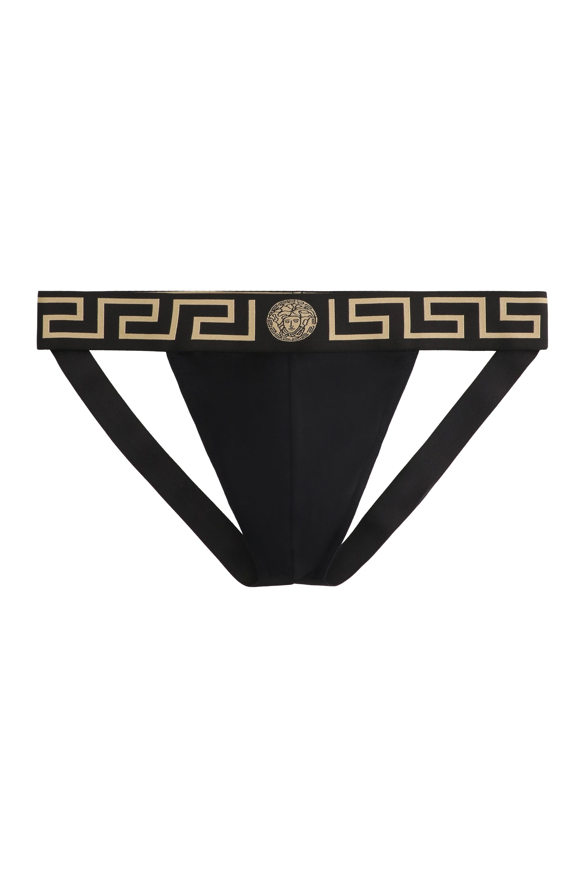 VERSACE Stretch Cotton Jockstrap for Men - SS25 Collection