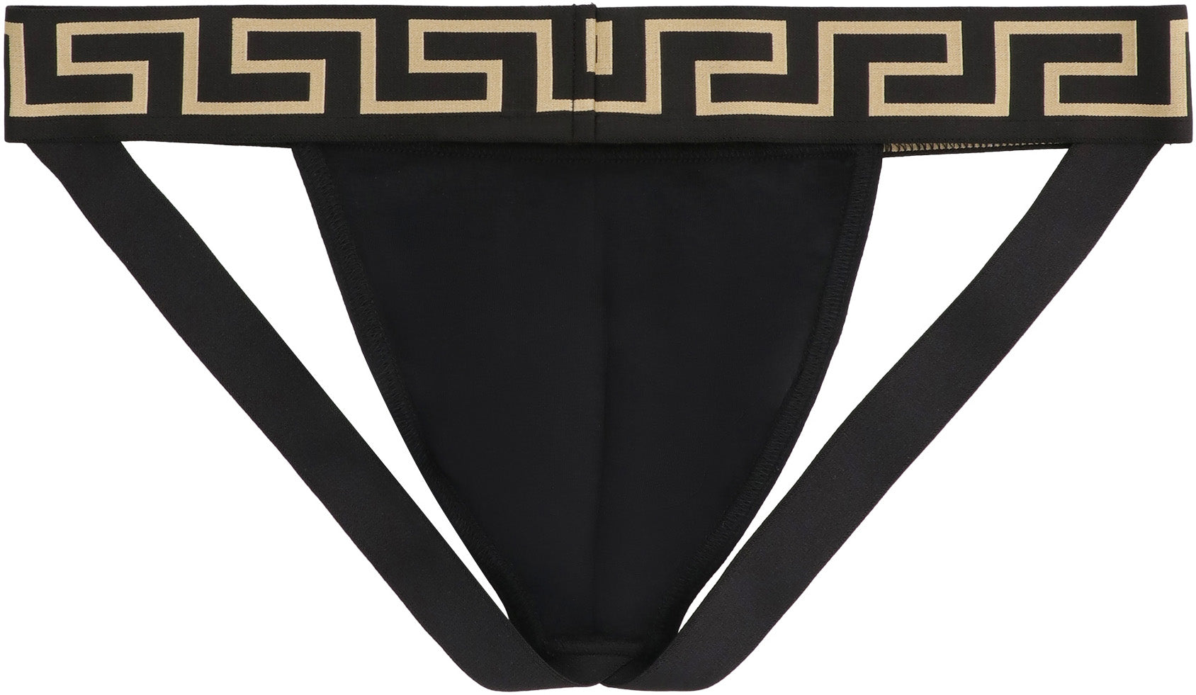 VERSACE Stretch Cotton Jockstrap for Men - SS25 Collection