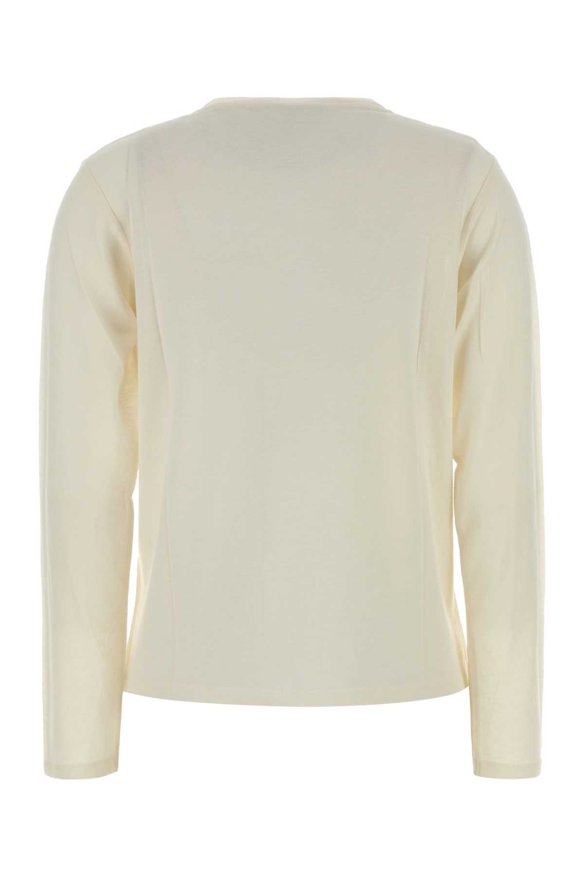 LOULOU DE SAISON Boat Neck Long Sleeve T-Shirt