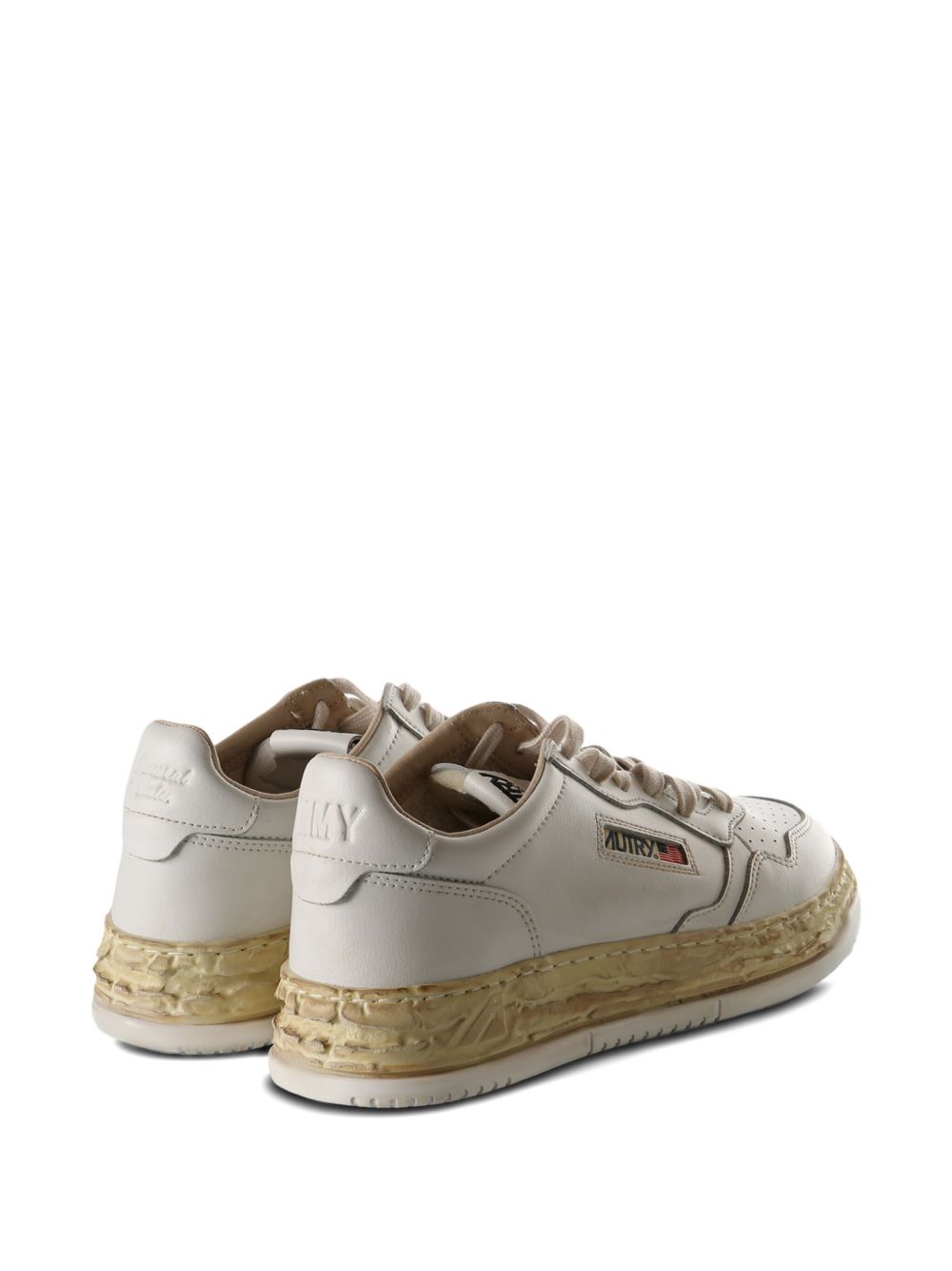 AUTRY X MIHARA YASUHIRO Perforated Leather Low Top Sneakers for Men