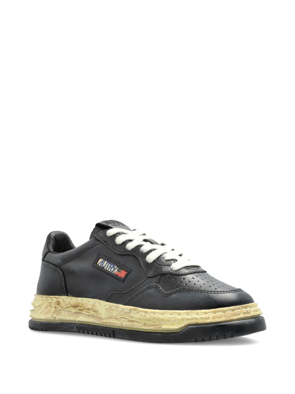 AUTRY X MIHARA YASUHIRO Super Vintage Leather Sneakers for Women - Low Top Style