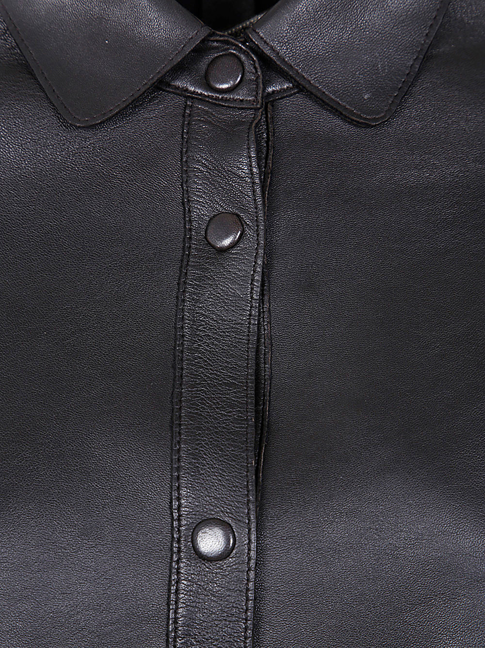 THE JACKIE LEATHERS Mini Leather Avril Shirt for Women