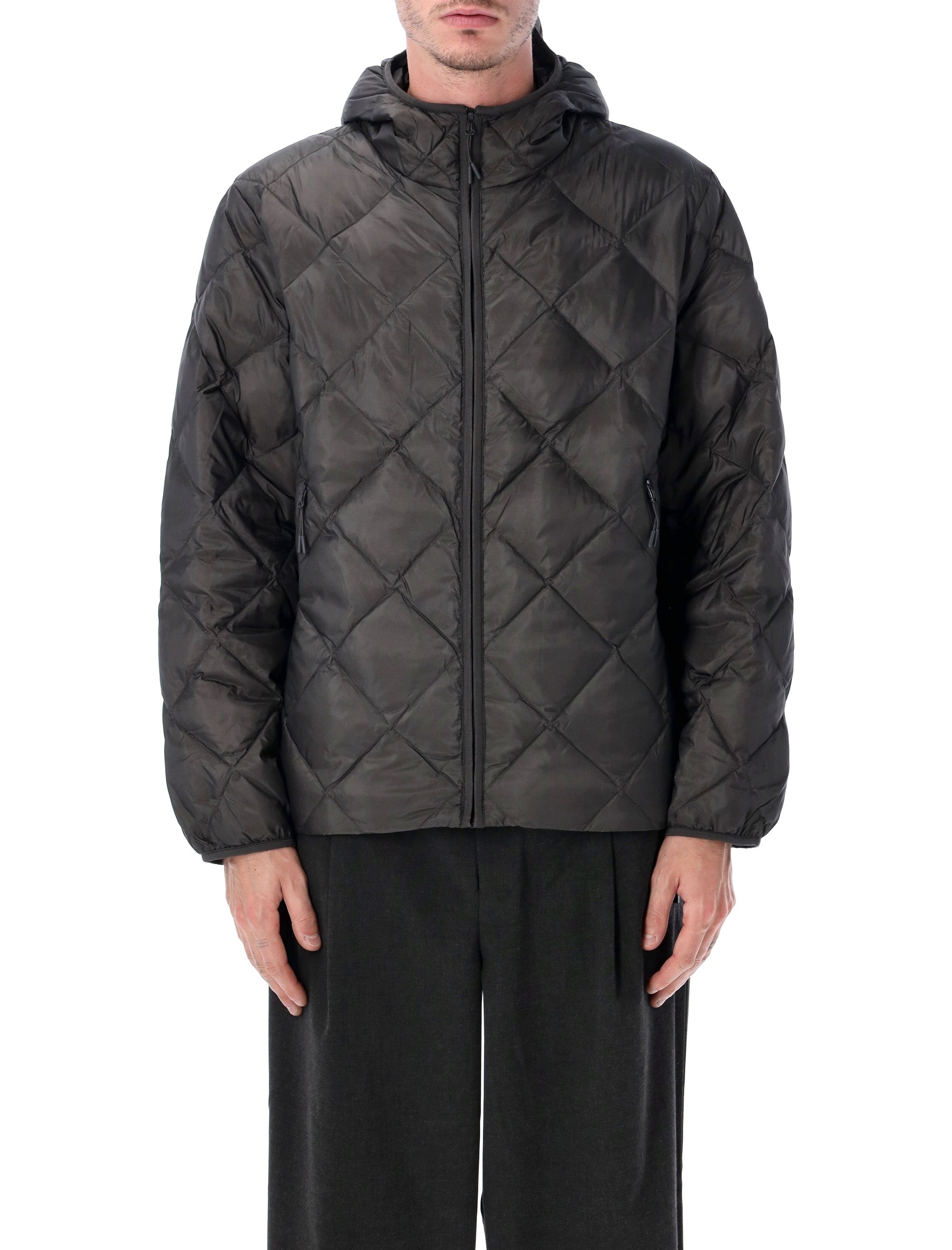 HIKING PATROL Men's Lightweight Down Hooded Jacket - Size L